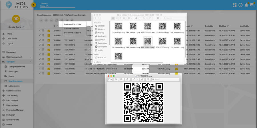 QR download & print