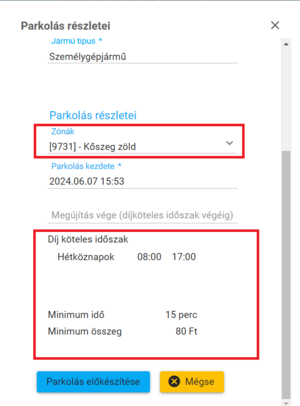 Zóna információk