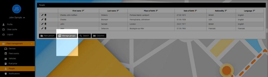 Manage groups
