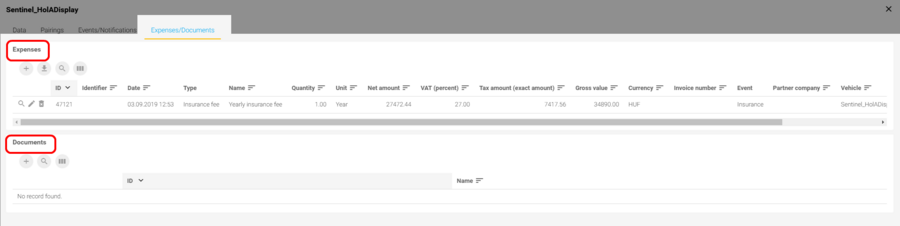Expenses/Documents