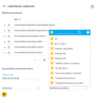 Lekérdezési sablonok