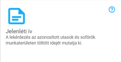 Jelenléti ív