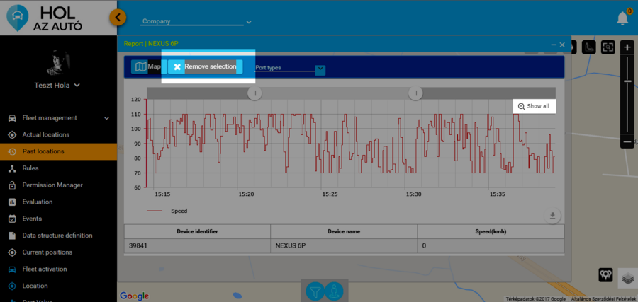 Remove selections & Show all