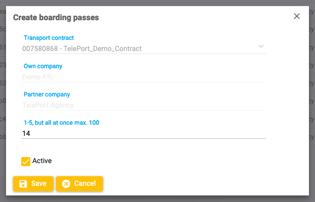 Boarding pass creation Boarding pass creation