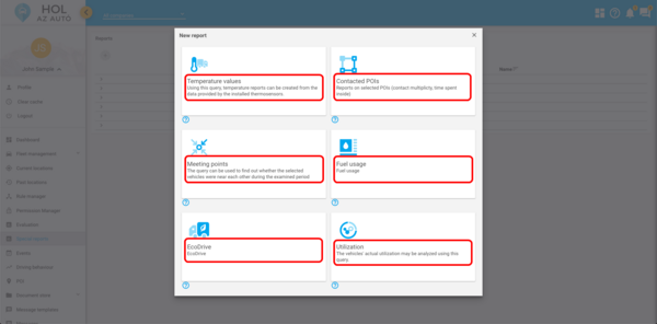 Report types