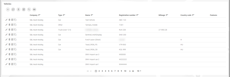 Vehicles' data modification Vehicles' data modification
