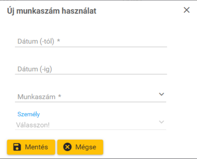 Új munkaszám-használat