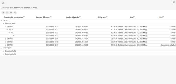 Lekérdezés megjelenítése
