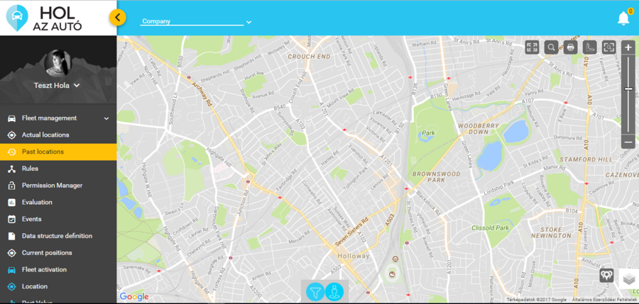 Past Locations